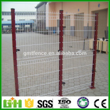 Y post pvc coated security welded airport and prison barbed wire fence